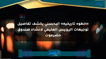 «خطوة تاريخية» البحسني يكشف تفاصيل توجيهات الرئيس العليمي لإنشاء صندوق حضرموت